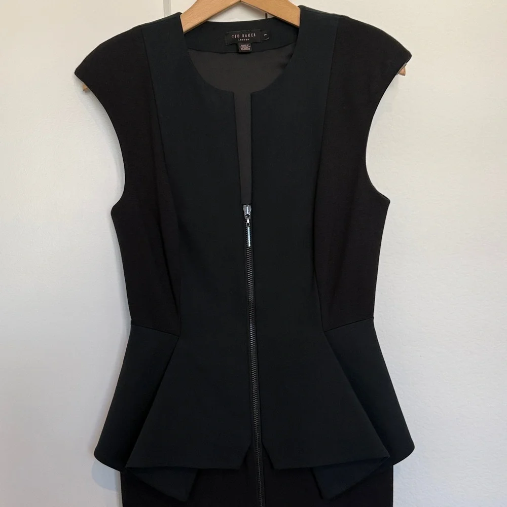 Ted Baker ‘Jamthun’ Zip Peplum Sheath Dress
